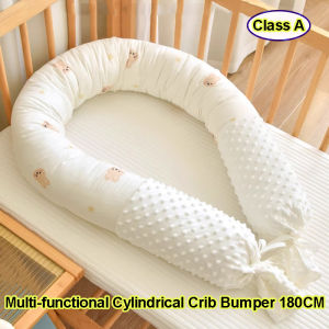 Removable Multi-function Crib Bumper Cotton Baby Cylindrical Long Pillow Newborn Side Sleeping Pillow