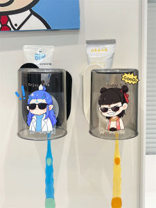 ตู้เก็บของสำหรับแปรงสีฟันไฟฟ้าแบบติดผนัง 2025 ใหม่ สวยงาม ถ้วยสำหรับล้างปาก ถ้วยสำหรับเด็ก ห้องน้ำ ถ้วยสำหรับแปรงสีฟัน