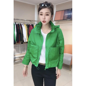 Shalldoer | Women Summer New Fashion Stand-up Collar Hooded Sun Protection Jacket