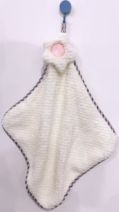 Hand Towel Lap Tangan Coral Motif Polos Bunga Besar Kain Lap Model Gantung Handuk Tangan Handtowel BRG