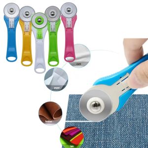 28mm /45mm Rotary Cutter Patchwork Roller Wheel Round Knife With Scale Leather Craft Fabrics Cloth Cutting Tailor Tools
