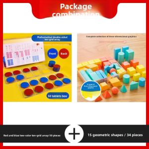 JINGQING | Red and Blue Double-Sided Counting Chips 50 Pieces