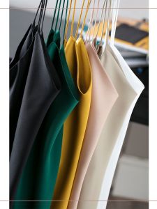 JPOO Womens Satin Inner Wear Tank Top Pure Color Base Layer Vest Good Quality Fabric Commute Style Regular Length Straight Cut