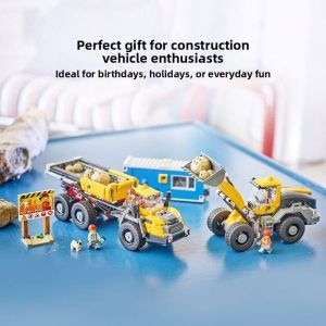 Yellow Construction Vehicles Building Toys