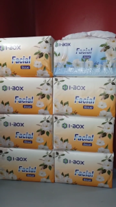8 Packs I-Box Facial Tissue/Toilet Bathroom Tissue/Unscented Tissue Paper/Ultra Soft Tissue/ Personal Care Supplies