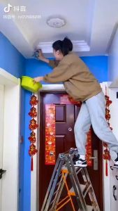 Extendable Triangle Mop Duster Microfiber Chenille DIY 125cm 140cm Glass Wiper Removable Ceiling Siling Mop Segi Tiga Triangular Mop Pembersih Sudut Rumah Room Corner Mops Cleaning Rods Microfibre