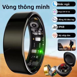 Nhẫn Thông Minh Mới 2025 Dành Cho Nam & Nữ Với Chức Năng Theo Dõi Nhịp Tim Huyết Áp Giấc Ngủ Chống Nước IP68 Theo Dõi Chuyển Động Quà Tặng Ngày Lễ
