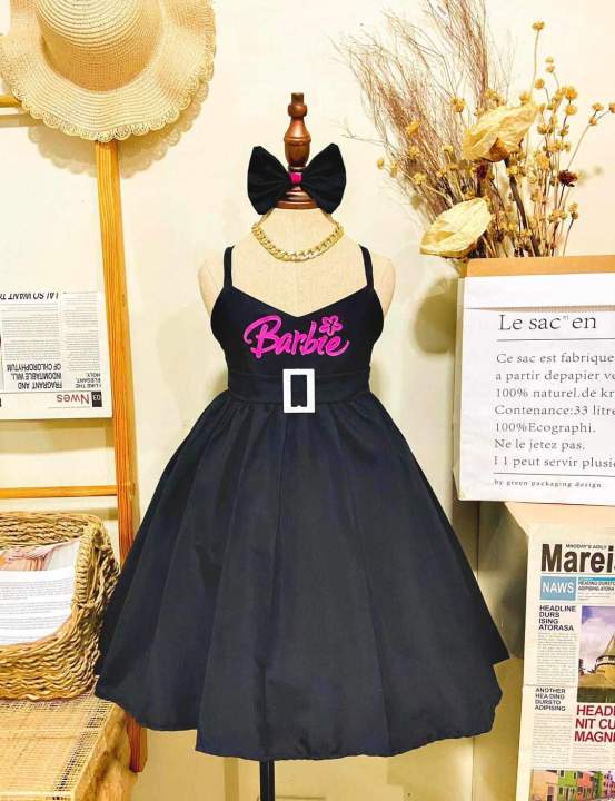 Bar'bie in black Dress for kids ootd costume | Lazada PH