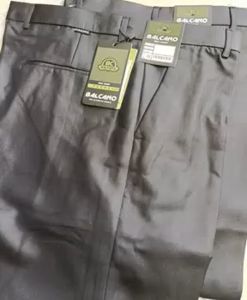 Celana Kerja Pria Bahan Dasar Mengkilap Metalik Slimfit Formal