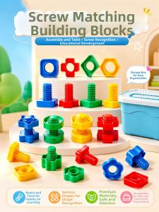 JIEBITU | Educational Screw Assembly Toy Blocks