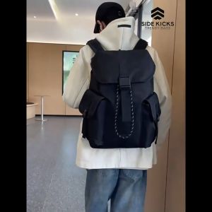 SIDE KICKS Big Capacity Backpack 15.6 Above Laptop Bag Travel Nylon Man Woman Beg Galas Besar Lelaki Perempuan 男女大容量背