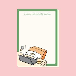 Byjolyn Cute Illustrated Sticky Notes 50 Sheets A6 Size 100gsm Paper Set of 4 for Office Personal Reminders Creative Note Taking