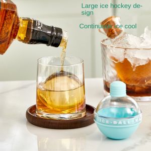 Whiskey Ice Mold Ball Premium Flexible Silicone Ice Cube Tray with Large Round Ice Balls for Party and Bars ice bucket maker