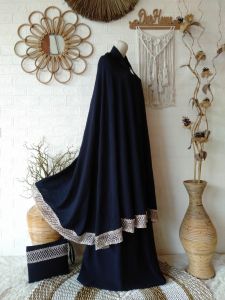 Mukena Lesty 3in1 Airflow renda dewasa jumbo / mukena polos dewasa jumbo renda