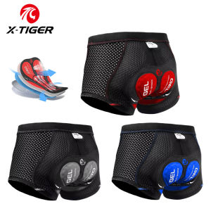 X-TIGER Mens Cycling Underwear with 5D Gel Cushioned MTB Boxer Cycling Shorts Road Cycling Underwear Cycling Equipment