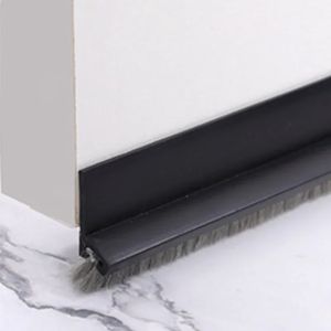 Door Bottoom Seal Strip Windproof Soundproof Door Sweep Draft Stopper Cuttable Foldable Weatherstrip Self Adhesive Acoustic Foam