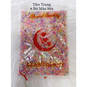 100gram Hạt Cườm Tấm đủ màu 3mm Đính Kết Trang Trí Áo