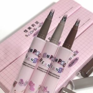 Limited Time Offer! Flortte FLORTTE Water Eyebrow Pencil Four Fork Eyebrow Pencil Imitation Water Long Lasting Fadeless Wild Eyebrow