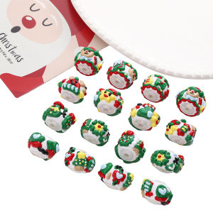 1 chiếc hạt cườm rời giáng sinh thủ công hạt bằng acrylic 16mm cho móc khóa tự làm mặt dây chuyền phụ kiện đồ trang sức trang trí làm thủ công