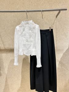 Elegant Unique Design White Shirt for Women