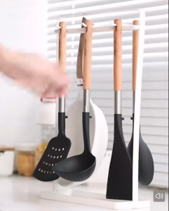 Neoflam Non-stick Pan Household Wooden Handle 410 Stainless Steel Spatula SetFrying Slot Spatula Soup Ladle healthy PREMIUM 410 STAINLESS STEEL SAFE FOR NON-STICK PANS HEAT-INSULATED WOODEN HANDLES ceramic coatings last longer