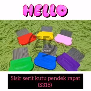 Sisir Kutu Rambut Logam Perawatan Rambut Serit Logam Kutu Dan Ketombe Gagang Panjang MX1046 ZIORRA