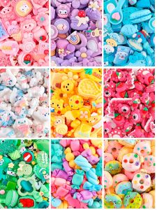 DIY Cream Cheese Material Mixed Bag Handmade Craft Resin Accessories Hair Clips Phone Cases Customizable Fashion Jewelry