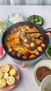 5L Non stick Rice Cooker Multifunctional Electric Cooker With Steamer Large Capacity 1000W Electric Pot Multicooker Hot Pot Cooker Electric Cooking Pot Electric Pot Multi Cooker Electric Frying Pan