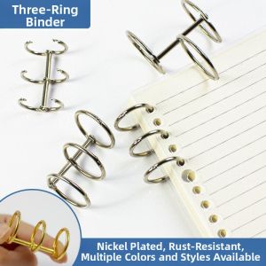 XIEJIAN | 3-Hole Adjustable DIY Metal Rings Binder Accessories