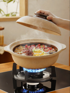 High-Temperature Resistant Crack-Proof Ceramic Cooking Pot