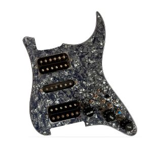 Prewired Loaded Guitar Stratocaster Pickguard HSH Pick Guard Ainico 5 Pickups Coil Splitting Switch for Fender Electric Guitar Part Replacement