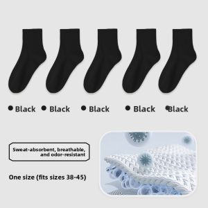 Disposable Travel Socks Men Women Universal Daily Throwaway Mid-Calf Length for Business Trips Autumn Winter Anti-Odor
