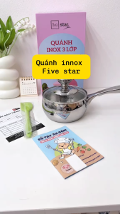 Quánh Inox Fivestar Plus 3 Lớp Liền Khối Cao Cấp Inox 304