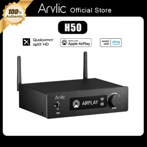 Arylic H50 Wireless 50Wx2 Stereo HiFi Stereo Amplifier ES9023P Sabre DAC QCC3040 Bluetooth 5.2 aptX HD Works with Alexa