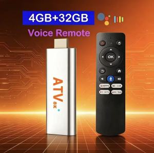 TV Stick Android16  8GB 128GB Dual Wifi 2.4G 5G BT6.0 8K Ultra HD Media Player Voice Assistant Voice Remote Control Smart TV Box