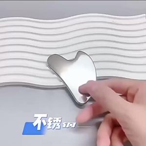 304 Stainless Steel Gua Sha Facial Massage Tools Smooth Sturdy Metal Scraper For Face Body Reduce Puffiness〔DD329〕
