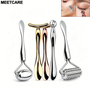 Face Eye Massage Roller Stick Eye Cream Applicator for Anti Wrinkle Dark Circles Facial Lifting Mixing Spatulas Scoop Mini Spoon