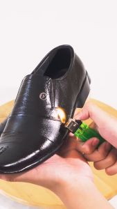 Sepatu Pantofel Pria Kulit  Premium Kerja Kantor F9011 Warna Hitam
