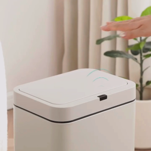 SG 9L Lumi Smart Sensor Waste Bin Soft Closing Slim Bin Bathroom Room Automatic Trash Bin AA Batteries By Thehomeshoppe