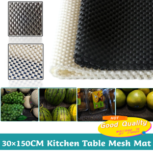 30×150CM Kitchen Table Mesh Mat DIY Multi Purpose Fruit Anti Slip Protective Mat Non-slip Cabinet Mat PVC Drawer Liner Cupboard Pad