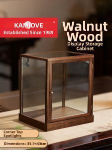 Kamjove | Small Chinese Style Dustproof Display Shelf with Light