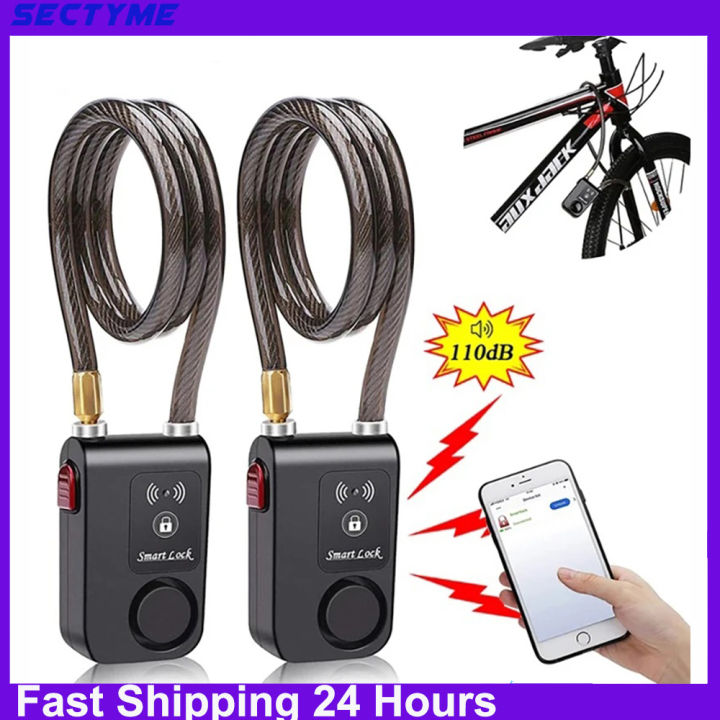 Bluetooth Bike Motorcycle Anti Theft Lock Alarm Waterproof Burglar