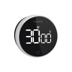 INKBIRD Digital Kitchen Timer IDT-01 Countdown Timer With Ultra Clear LED Screen Rotate Control Stopwatch Adjustable Alarm 500mAH Rechargeable