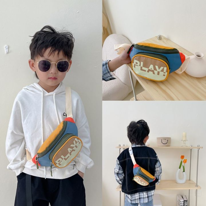 Stylish Boys Backpack Crossbody Waist Bag Children's Fashionable