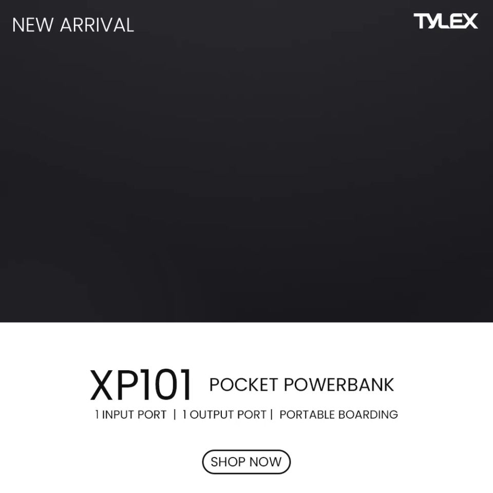 Tylex XP101 Power Bank: A High-Capacity, Compact & Lightweight Solution