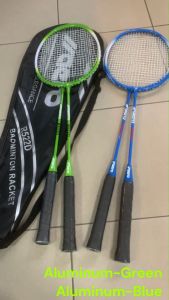 [Value] Aluminum/Steel Badminton Rackets with String (1PAIR/2PCS) Raket Badminton with FREE Cover