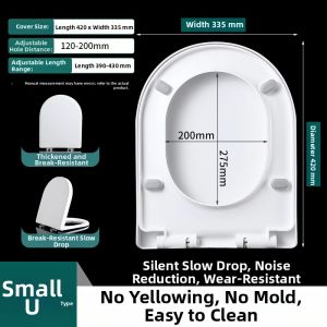 MIVOFIVO | Thickened U-shaped V-shaped Toilet Seat Cover