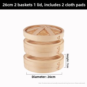OME | Bamboo Single Layer Food Steamer 27cm