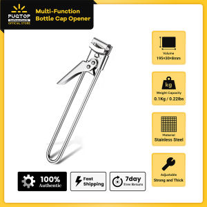 PUGTOP Adjustable Stainless Steel Can Opener Multi-Function Jar Lid OpenerBottle Cover Remover For Bar Home Kitchen Tools