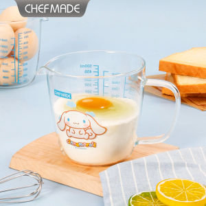 Chefmade cinnamoroll cốc đo lường thủy tinh với đổ vòi và tốt nghiệp đo chất lỏng container 500ml cl5030
